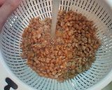 納豆と肉野菜炒めのレタス包み作り方3写真