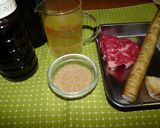 ごぼうと牛肉の煮物作り方1写真