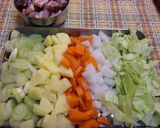 長ねぎとベーコンの野菜たっぷりチャウダー作り方1写真