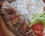 肉じゃがの残りで簡単★豪華ポークステーキ?作り方8写真