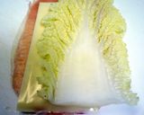 生ハム×チーズ×白菜ロール作り方1写真
