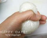 簡単★雪だるまのおにぎり（キャラ弁）作り方1写真
