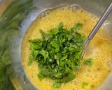 セロリの葉のオムレツ作り方1写真