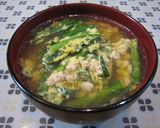 あったまる!おかずにらたま汁作り方5写真
