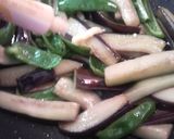 ナスとピーマンの生姜醤油炒め。作り方5写真