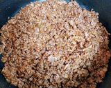 簡単昼食!春キャベツ捏ねないハンバーグ丼作り方8写真