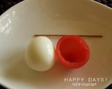 うずらでサンタクロース★パーティーにも★作り方1写真