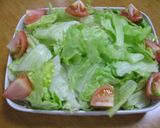 簡単レタスサラダ作り方1写真