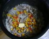 炊飯器で！鶏とごぼうの洋風炊き込みご飯作り方3写真