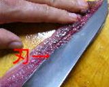 家庭用包丁で作る生食サンマ(刺身～酢〆)作り方10写真