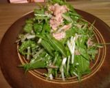 ツナ缶まるごと♪水菜サラダ作り方3写真