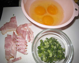 母の味★ねぎベーコンのとろりんたまご焼き作り方1写真