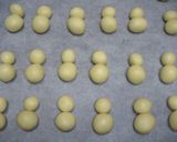 ＊ゆきだるま＊クッキー作り方3写真