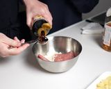 肉団子としいたけとじゃがいもの和風炒め作り方4写真