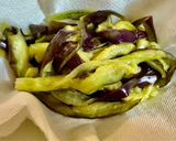 ナスと彩り野菜のクリチ梅ダシダハニー和え作り方12写真