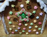 クリスマス♪　お菓子の家にステンドグラス作り方7写真