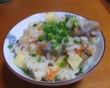 沖縄の炊き込ご飯　冬至バージョン作り方7写真