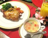 簡単★クリスマスのコーンスープ★作り方3写真