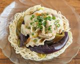 さっぱり♡豚しゃぶとなすの梅ポンそうめん作り方6写真