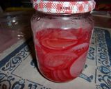 赤い大根のぱりぱり酢漬け作り方4写真