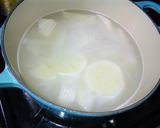 大根とロースハムのガーリック炒め作り方1写真