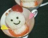 ☆ティーカップに埋まった雪だるまちゃん☆作り方2写真