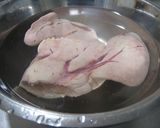 しょっぱくない蒸しあん肝。作り方1写真