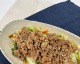炒め野菜の豚肉ソース作り方6写真