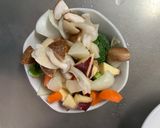 お一人様肉料理にクリーム梅風味根菜ナムル作り方7写真