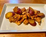 さつまいもと鶏肉のピリ辛煮♪作り方5写真
