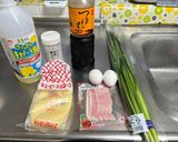 ニラ玉＆ベーコン🥓炒め😃作り方1写真