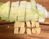 白菜と油揚げの卵とじ作り方1写真