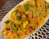 野菜たっぷりアボカドとまとスパ作り方6写真