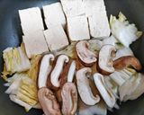 簡単主菜無水で豚肉と白菜と小松菜すき焼き風肉料理作り方6写真