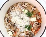 炊飯器で簡単【マッシュルームピラフ】作り方2写真