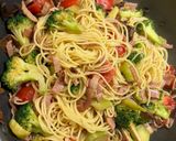 ポルチーニ茸とブロッコリーのパスタ作り方3写真