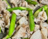 アスパラと豚肉の甘辛炒め🍚作り方4写真