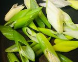 鶏肉と長ネギのめんつゆ味噌炒め作り方1写真