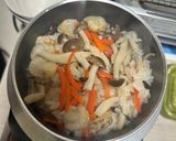 ホタテとしめじの釜飯作り方3写真