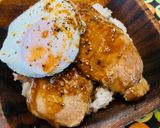 とんかつ用豚肉で⚫︎目玉焼きチャーシュー丼作り方8写真