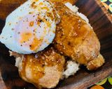 とんかつ用豚肉で⚫︎目玉焼きチャーシュー丼作り方8写真