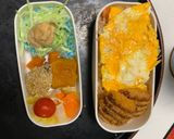 レンジクリームタコライス味オムライス弁当作り方17写真