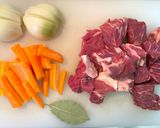 ビーフシチュー　夕方作ってすぐ食べれる作り方1写真