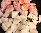 【ほっこり生姜風味】鶏手羽と大根の含め煮作り方1写真