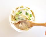 ★SNSで話題★肉汁っ！餃子皮で小籠包風作り方1写真