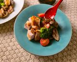 レンコンと炙りチキンの和風ホットサラダ作り方6写真