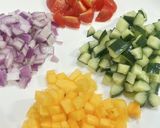 柿のラビゴットソース🥒🍅野菜ドレッシング作り方3写真