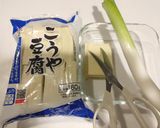 4毒抜き・レンチン高野豆腐とネギの煮物作り方1写真