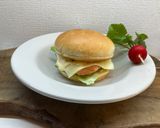 スモークサーモンパテのハンバーガー🍔作り方5写真