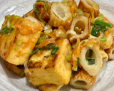 厚揚げとちくわの味噌炒め♪作り方5写真